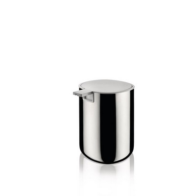 Alessi-Birillo Liquid soap dispenser in PMMA, white and 18/10 stainless steel